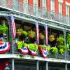 French Quarter wrought iron balcony
