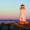 Peggy's Cove lighthouse in Nova Scotia