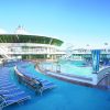 Solarium with lounge chairs and whirlpools,  empty,  onboard,  serenade of the seas, sr, radiance class, public rooms
